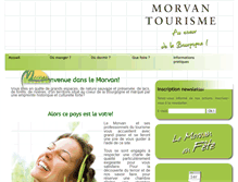 Tablet Screenshot of morvantourisme.com